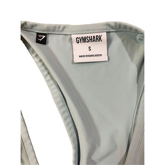 Gymshark mint light green womens open back activewear tank size small - Picture 2 of 7